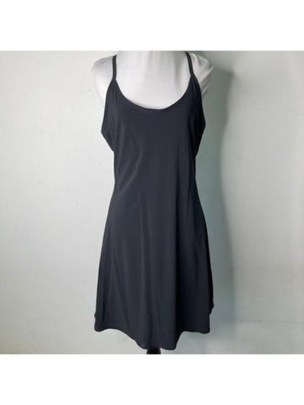 Outdoor Voices The Exercise Dress Black Womens Size L Athletic Tennis Golf Mini